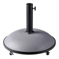 Parasolvoet Rond 25kg Grijs Op Wielen
