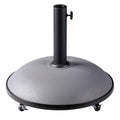  Parasolvoet Rond 25kg Zwart Op Wielen