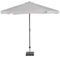  Platinum Middenstokparasol Antigua Volant Ø 300 Cm Lichtgrijs