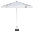  Platinum Middenstokparasol Antigua Volant Ø 300 Cm Wit