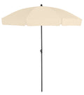  Platinum Middenstokparasol Aruba Volant Ø 200 Cm Ecru