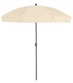  Platinum Middenstokparasol Aruba Volant Ø 200 Cm Ecru