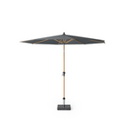  Platinum Stokparasol Riva Teak Look Ø 300 Cm Antraciet