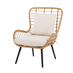  Royal Seasons COCOON Vlinderstoel Met Voetensteun Natural