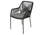  Seville Tuinstoel Zwart - 63 X 57 X 85 Cm
